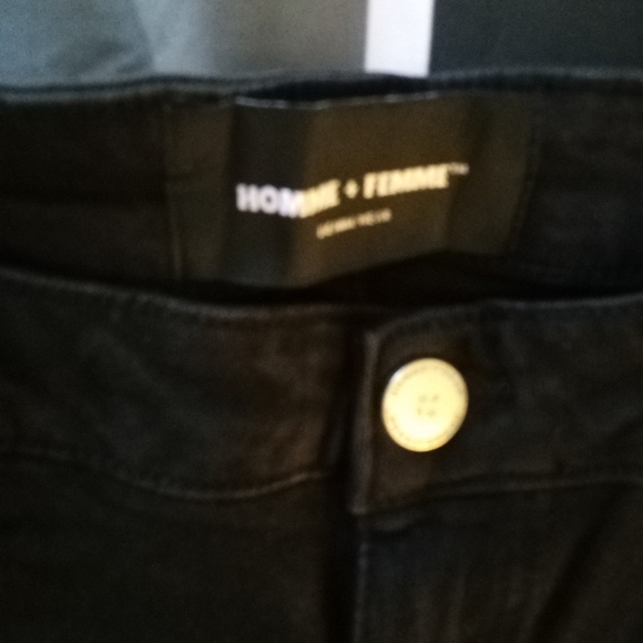HOMME + FEMME JEANS ( mens black SIZE:36 ) - Picture 5 of 6